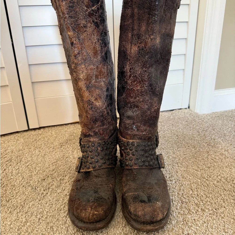 Frye Jenna Studded Tall Boots - Picture 4 of 7